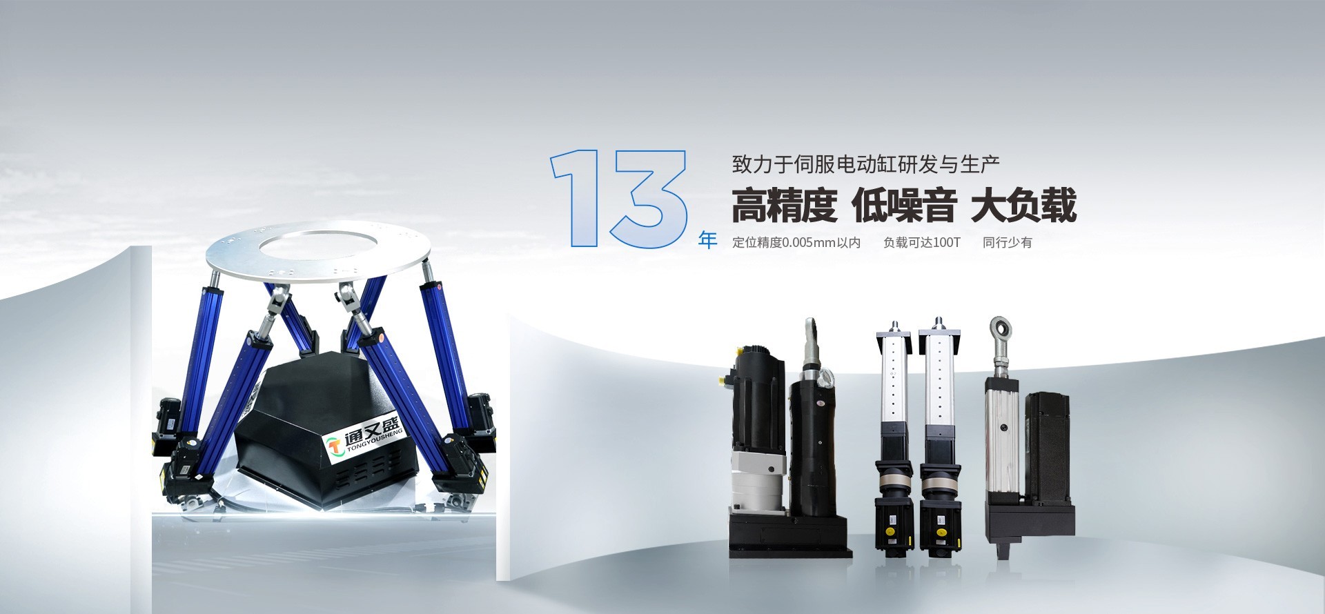 通又盛-10年致力于伺服电动缸研发与生产